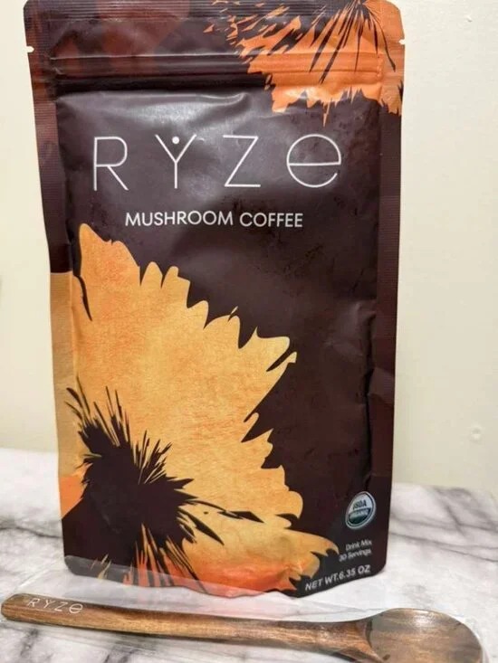 Ryze Mushroom Coffee with Spoon – 30 Servings, New, Sealed, Free Shipping - Picture 2 of 3